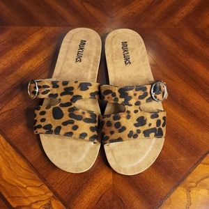 MUK LUKS Women's About You Sandal-Tan Slide